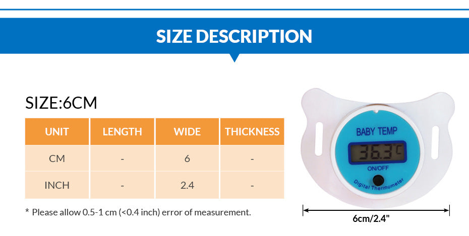 Pacifier Thermometer